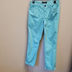 Ralph Lauren Women's Aqua Cropped Pants